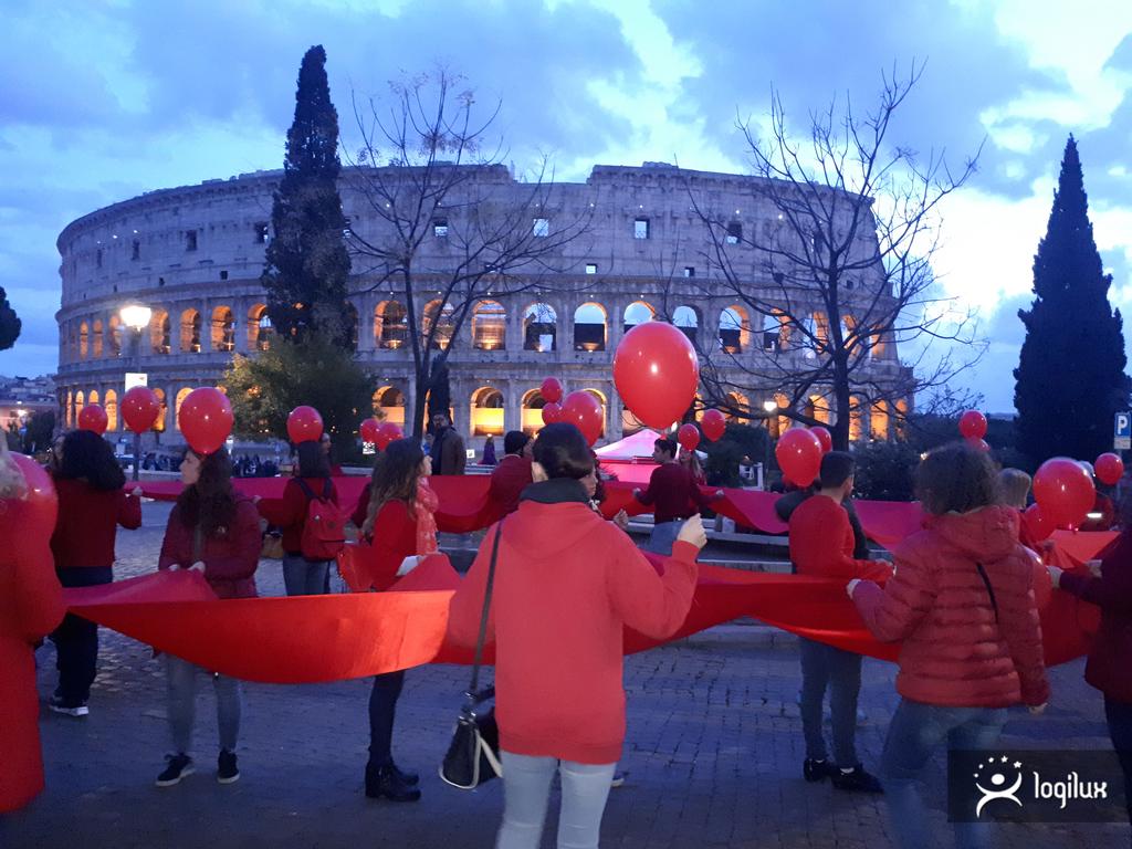 Logilux nella coreografia del 2019 al World Aids Day per il Ministero della Salute